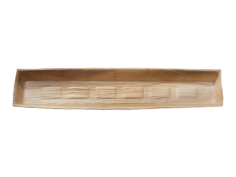 Palmblatt Schale lang 41x 8,5x 2,5cm Muster