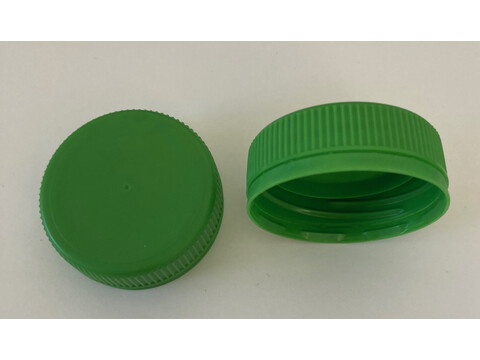 Bio PE Deckel grn fr PLA Bio Abfllflaschen 250 - 500 ml Karton (3.650 Stck)