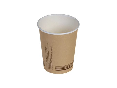 Just Paper Kaffeebecher braun 200ml/8oz,  80 mm Muster (1 Stck)