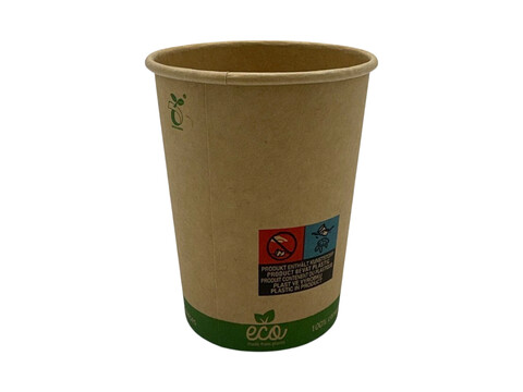Bio Kaffeebecher ECO Kraft 200 ml/8oz, Ø 80 mm