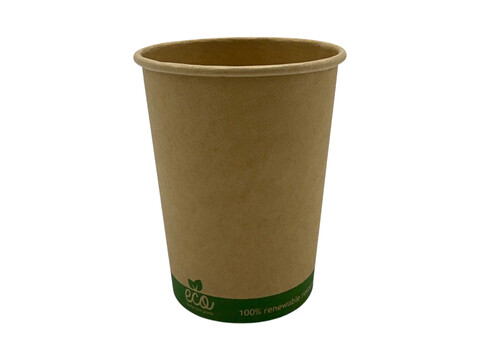 Bio Kaffeebecher ECO Kraft 300ml/12oz,  90 mm Karton (1.000 Stck)