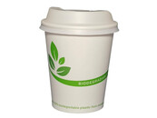 SPARSET Bio Kaffeebecher 200 ml/8oz mit weißem Bio Deckel...